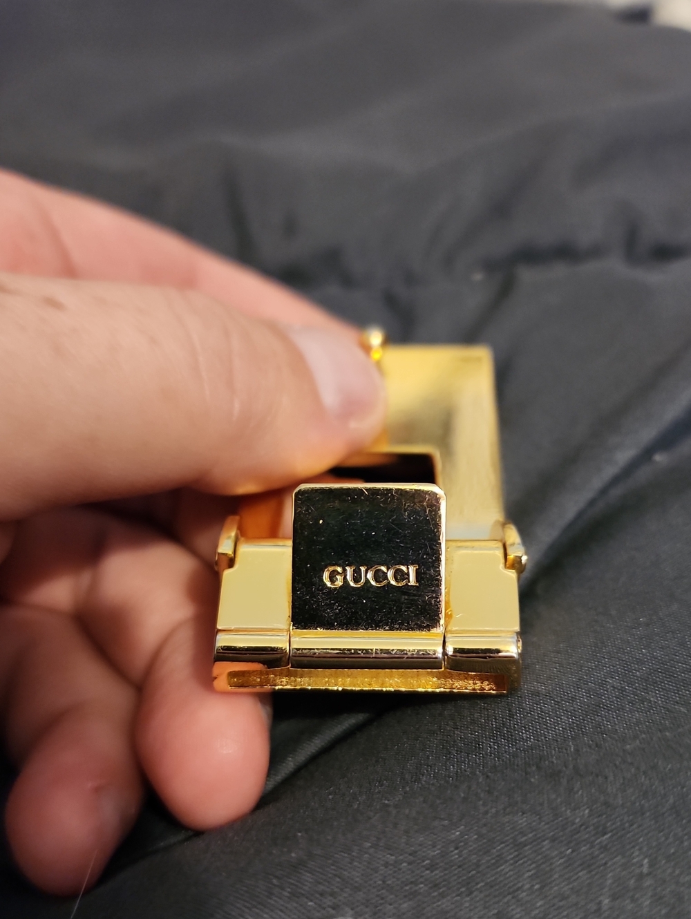 Authentic Gucci Gold-tone Belt Buckle - WOW! - Picture 3 of 3
